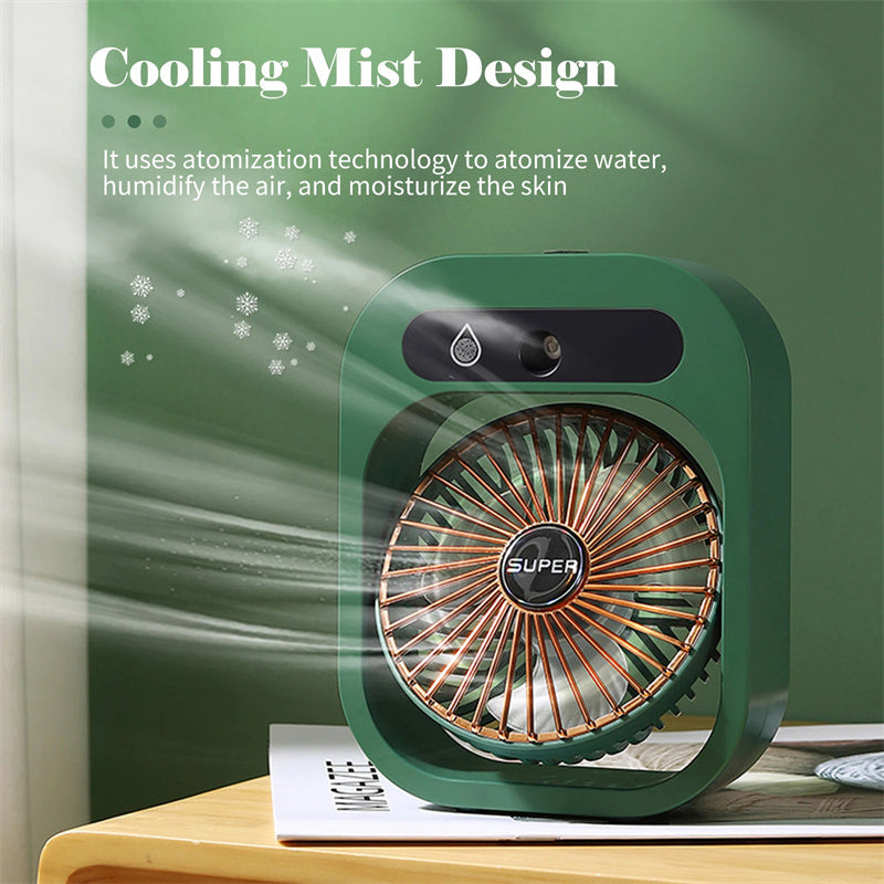 Rechargeable fan with fast cooling air