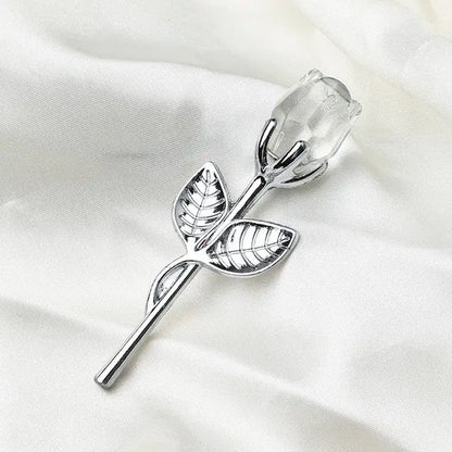 Crystal Glass Artificial  Rose